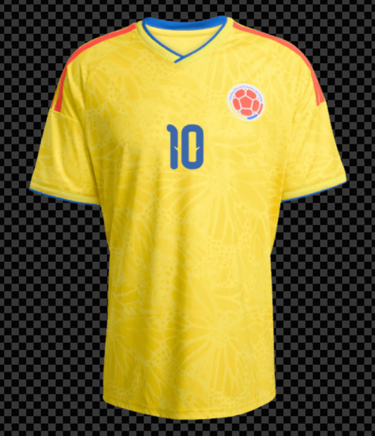 James Rodriguez 2026 Colombia Home Jersey - Fan Version World Cup